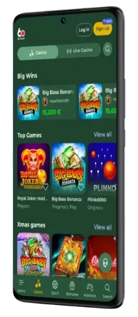 Bet Sixty Casino op Mobiel